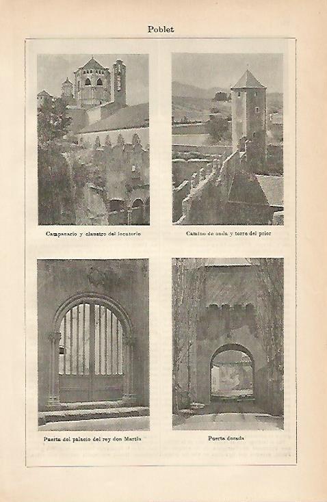 LAMINA ESPASA 3318: Imagenes de Poblet
