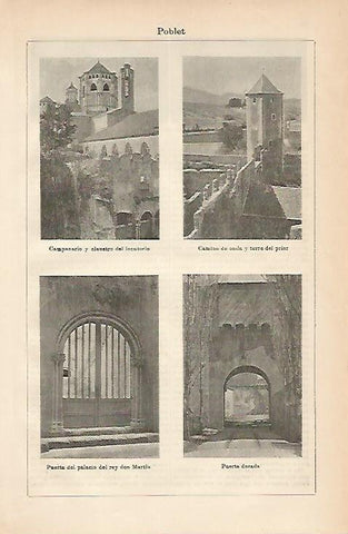 LAMINA ESPASA 3318: Imagenes de Poblet