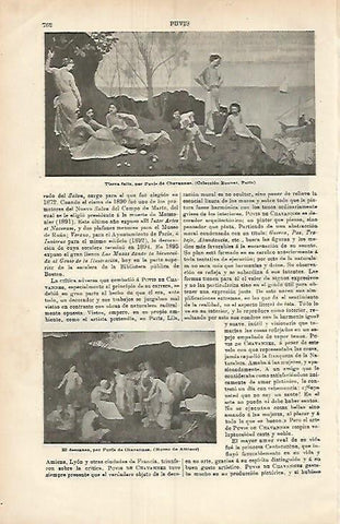 LAMINA ESPASA 3799: Obras de Puvis de Chavannes
