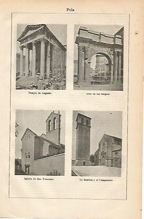 LAMINA ESPASA 3335: Vistas de Pola Italia
