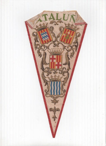 BANDERIN: CATALUNYA - Ilustracion de los escudos de las Provincias de Barcelona, Tarragona, Lleida y Girona