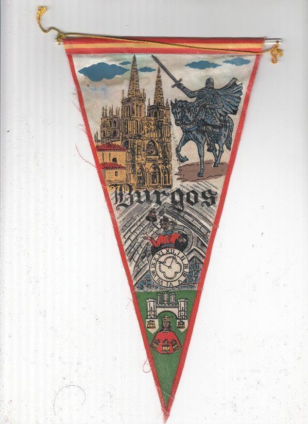 BANDERIN: BURGOS - Vista Catedral de Burgos y estatua del CID 