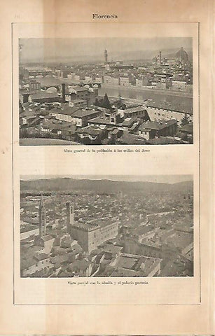 LAMINA ESPASA 3370: Vista general de Florencia