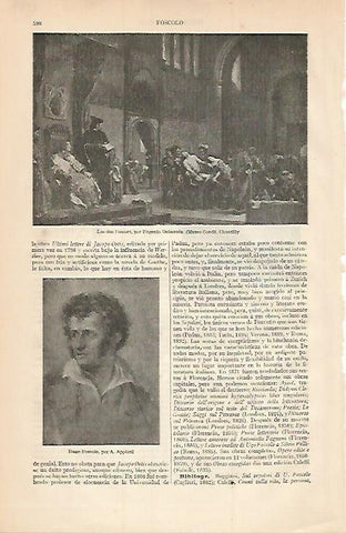 LAMINA ESPASA 3439: Los dos Foscari por Delacroix
