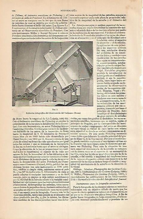 LAMINA ESPASA 3450: Refractor fotografico del Observatorio del Vaticano