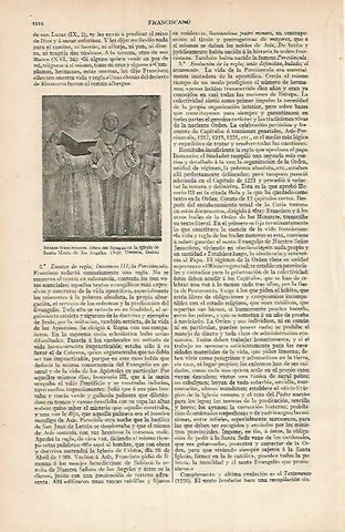 LAMINA ESPASA 3497: Beatos franciscanos. Fresco de Asis Italia
