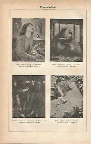 LAMINA ESPASA 3584: Obras de Rossetti y Burne Jones