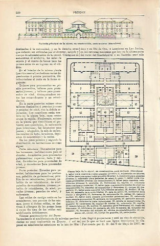 LAMINA ESPASA 3625: Carcel de mujeres de Barcelona