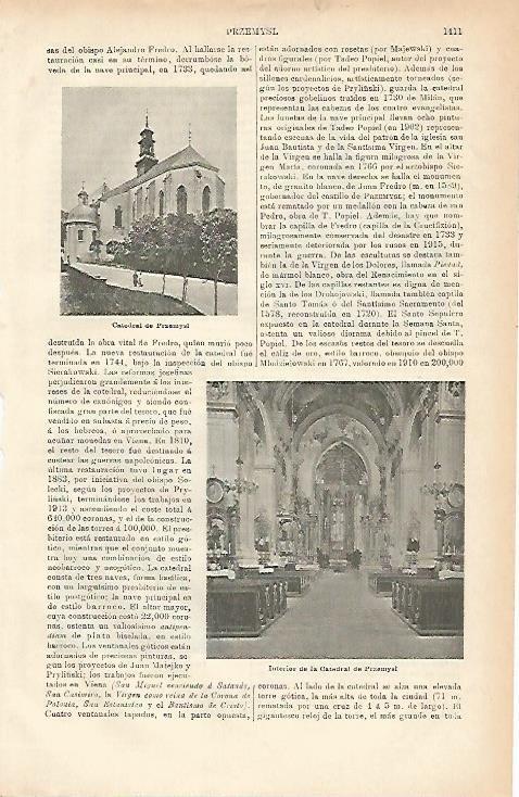 LAMINA ESPASA 3668: Catedral de Przemysl Polonia