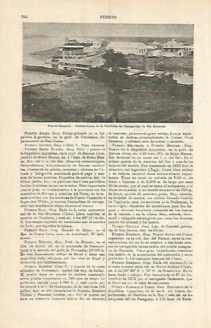 LAMINA ESPASA 3752: Puerto Bermejo Argentina