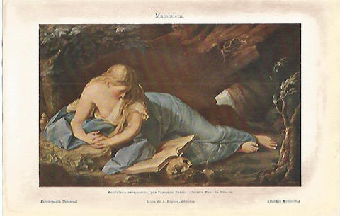 LAMINA ESPASA 3867: Magdalena Arrepentida por Batoni