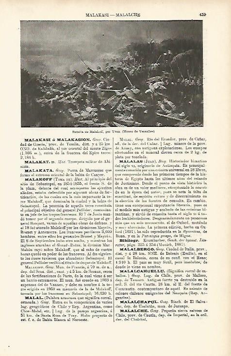 LAMINA ESPASA 3920: Batalla de Malakoff por Yvon