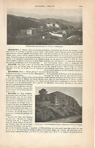 LAMINA ESPASA 3227: Vista general de Lecluse haute Francia