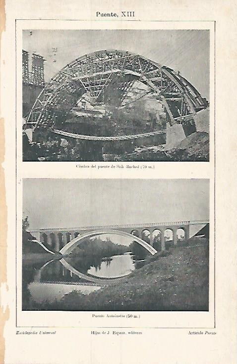 LAMINA ESPASA 3708: Puente de Sidi-Rached y Puente Antoinette