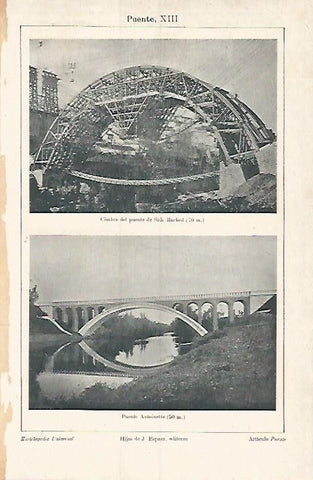 LAMINA ESPASA 3708: Puente de Sidi-Rached y Puente Antoinette