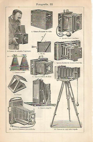 LAMINA ESPASA 3461: Tipos de camaras fotograficas