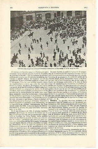 LAMINA DE ESPASA 342: Colision entre policia y comunistas en Estocolmo 1934