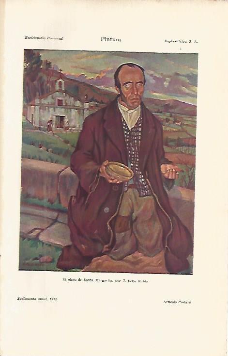 LAMINA DE ESPASA 375: J. Seijo Rubio El ciego de Santa Margarita