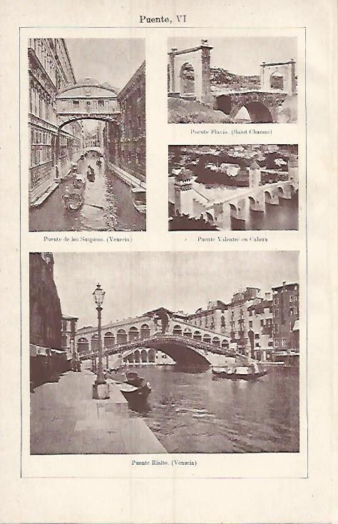 LAMINA ESPASA 3696: Puentes de Venecia Saint Chamas y Cahors