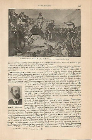 LAMINA DE ESPASA 395: F. M. E. Philippoteaux Batalla de Rivoli