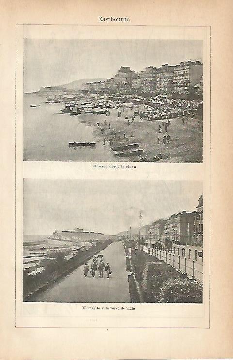 LAMINA ESPASA 3211: Vistas de Eastbourne Inglaterra