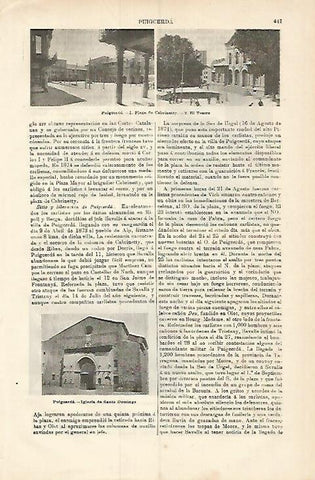 LAMINA ESPASA 3777: Edificios de  Puigcerda Lleida