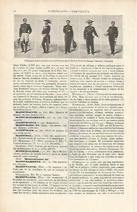 LAMINA ESPASA 3853: Uniformes de los Caballeros de la Maestranza de Sevilla