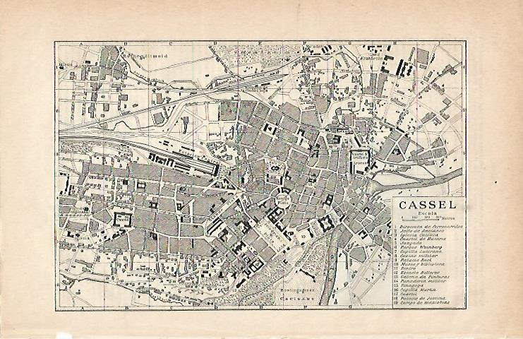 LAMINA ESPASA 3058: Plano de Cassel Alemania