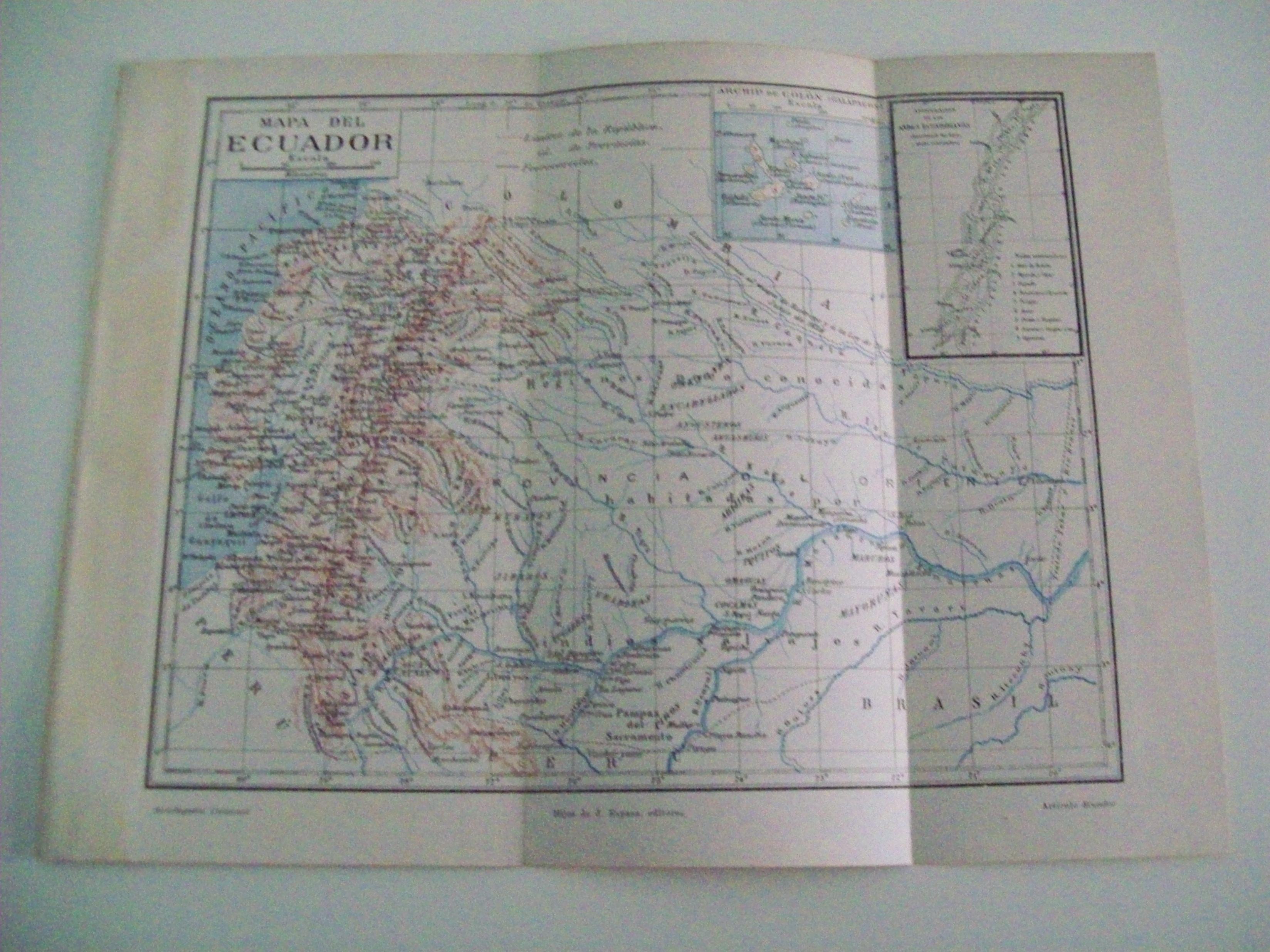 LAMINA ESPASA 3226: Mapa del Ecuador
