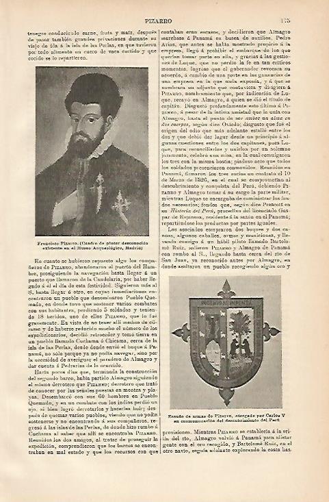 LAMINA ESPASA 3262: Retrato de Francisco Pizarro