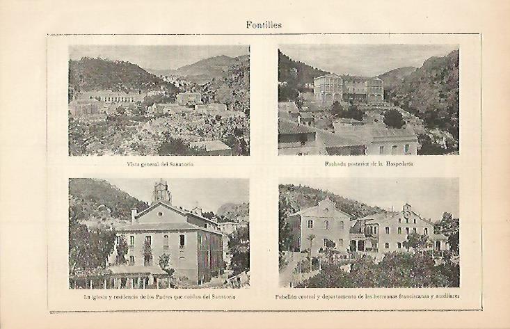LAMINA ESPASA 3413: Vistas de Fontilles Alicante