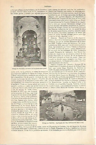 LAMINA ESPASA 3603: Vistas de Priego de Cordoba