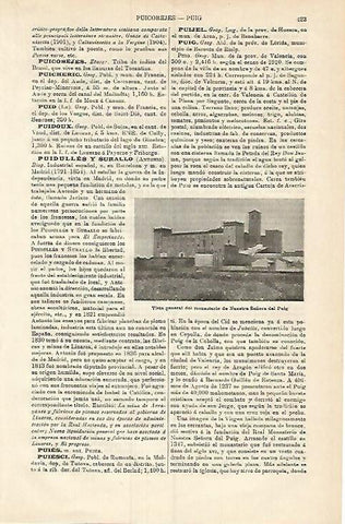 LAMINA ESPASA 3772: Monasterio de Nuestra Señora del Puig Lleida