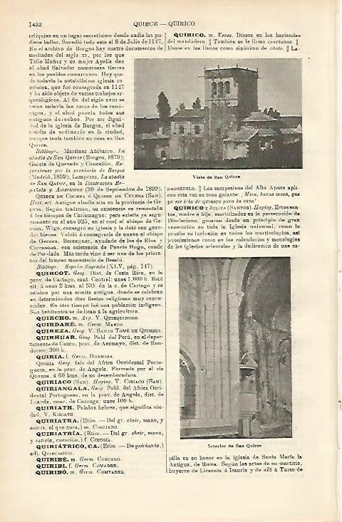 LAMINA ESPASA 3843: San Quirce Burgos