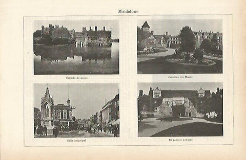 LAMINA ESPASA 3895: Vistas de Maidstone Inglaterra