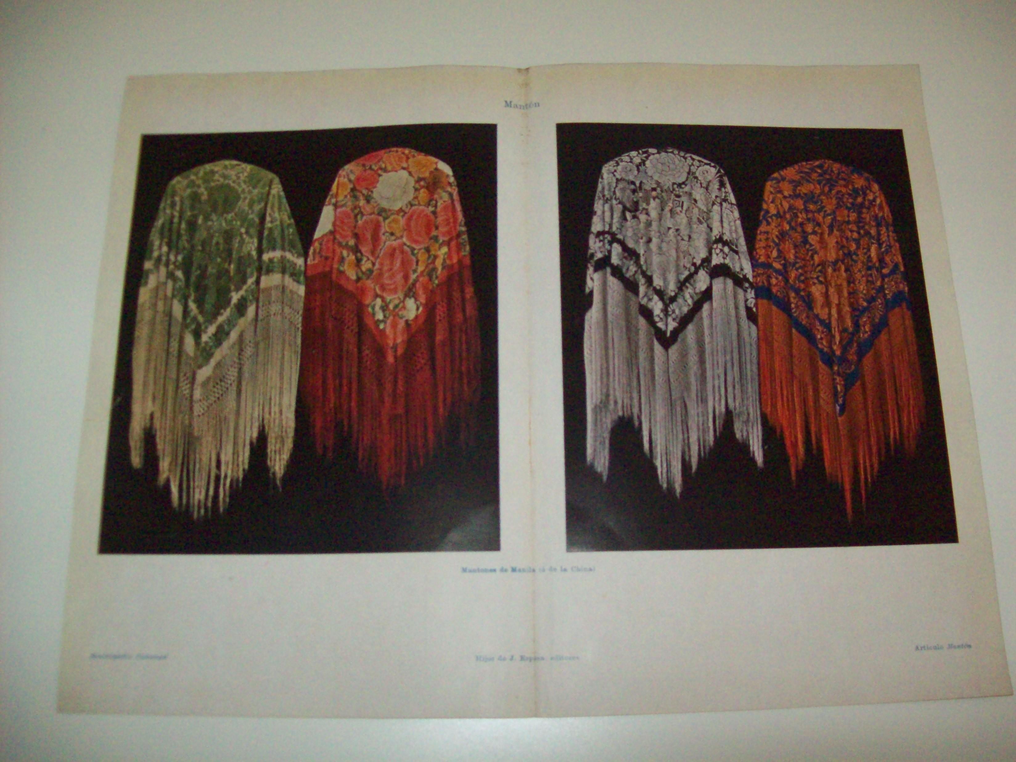 LAMINA ESPASA 3998: Mantones de manila