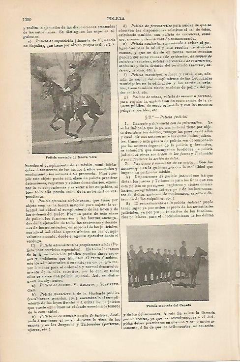 LAMINA ESPASA 3344: Policia montado de Nueva York