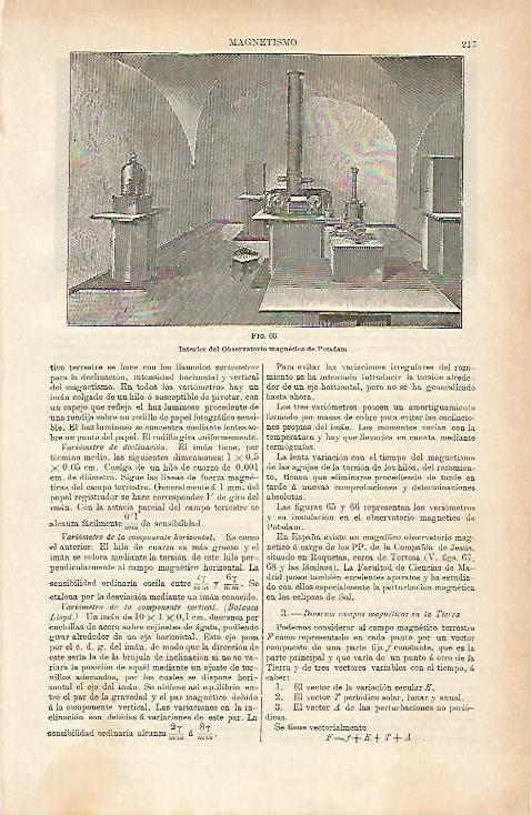 LAMINA ESPASA 3877: Observatorios Magneticos