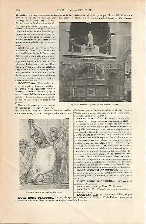 LAMINA ESPASA 3219: Capilla del Ecce Homo Jerusalen