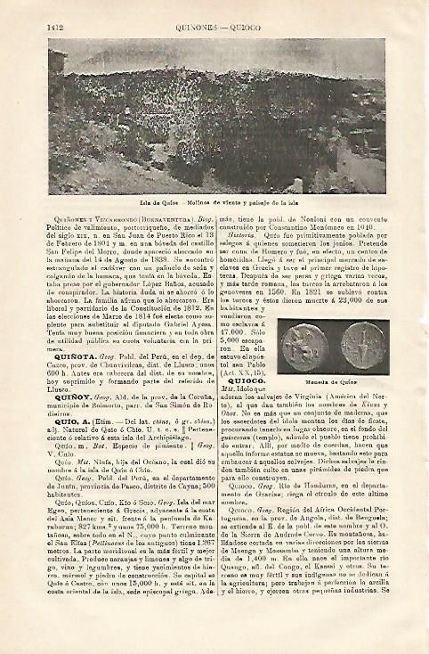 LAMINA ESPASA 20743: Isla de Kios Grecia