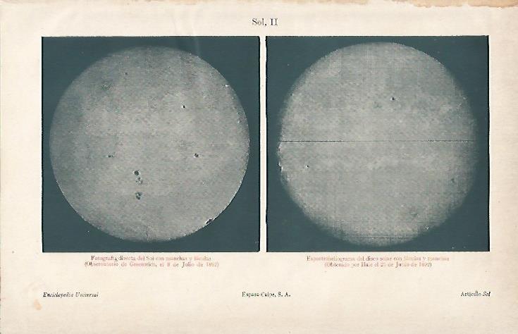 LAMINA ESPASA 2689: Imagenes del Sol