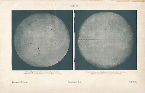 LAMINA ESPASA 2689: Imagenes del Sol