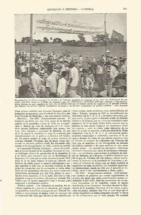 LAMINA ESPASA 21680: Camboya