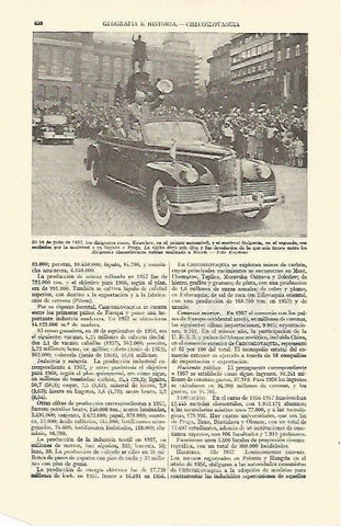 LAMINA ESPASA 21691: Kruschev y Bulganin en Praga en 1957