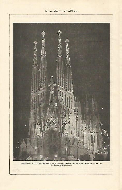 LAMINA ESPASA 21886: La Sagrada Familia en Barcelona