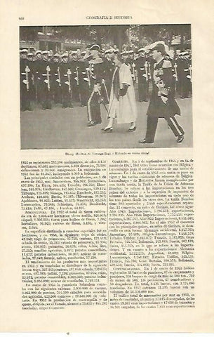 LAMINA ESPASA 22093: El rey Haakon de Noruega en Holanda