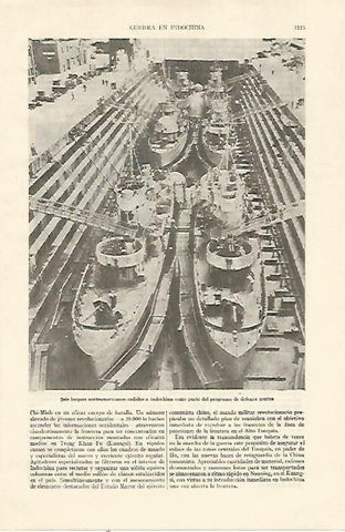 LAMINA ESPASA 22122: Buques norteamericanos en la Guerra de Indochina
