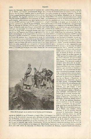 LAMINA ESPASA 2404: Pedro III de Aragon por Barbasan
