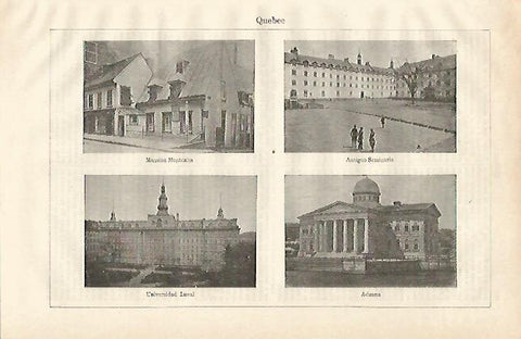 LAMINA ESPASA 20671: Vistas de Quebec
