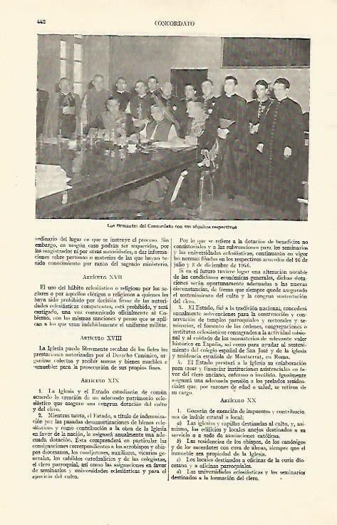 LAMINA ESPASA 22064: Los firmantes del Concordato